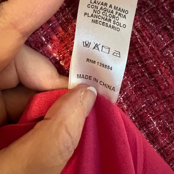 NWT A Peach Be Bold Tweed Chain Blazer - Picture 7 of 11